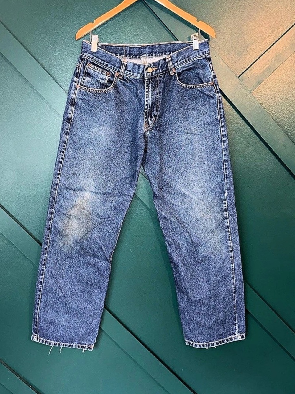 Vintage 90’s Levi's 501 Straight Leg Jeans Blue Waist 38 Length 44